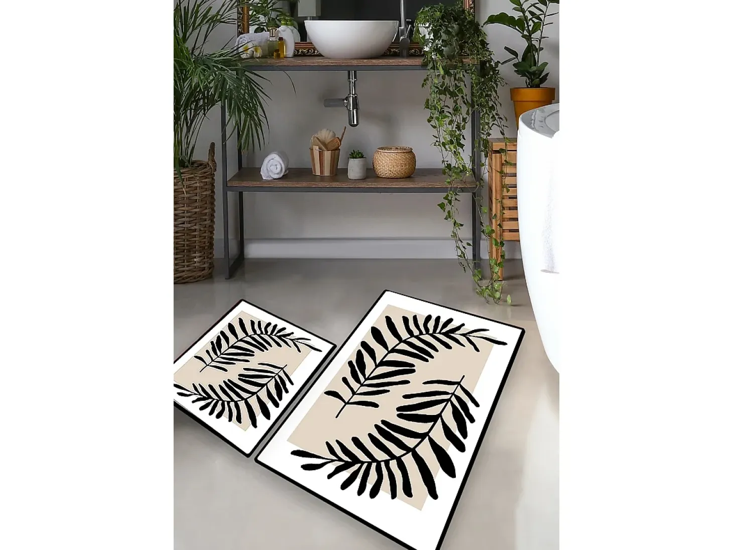 Alfombra de baño Set (2 piezas) Casting multicolor