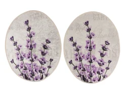 Alfombra de baño Set (3 piezas) Lavender multicolor