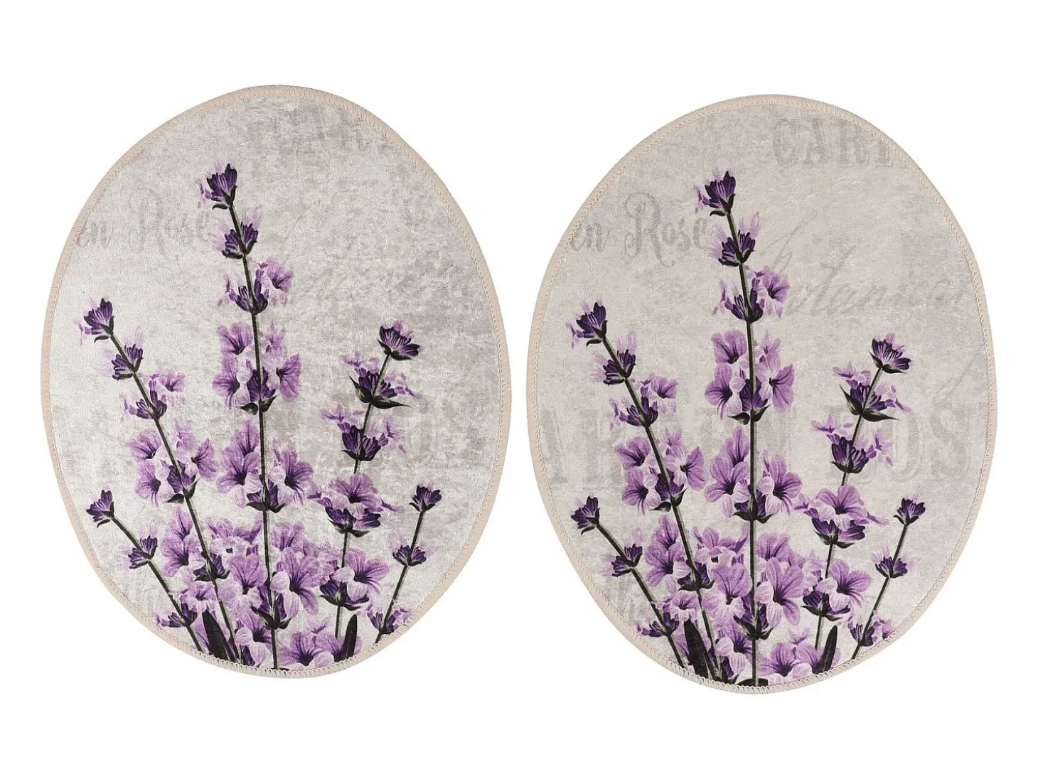 Alfombra de baño Set (3 piezas) Lavender multicolor