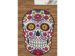 Alfombra de baño Skull Djt (100 x 180) multicolor