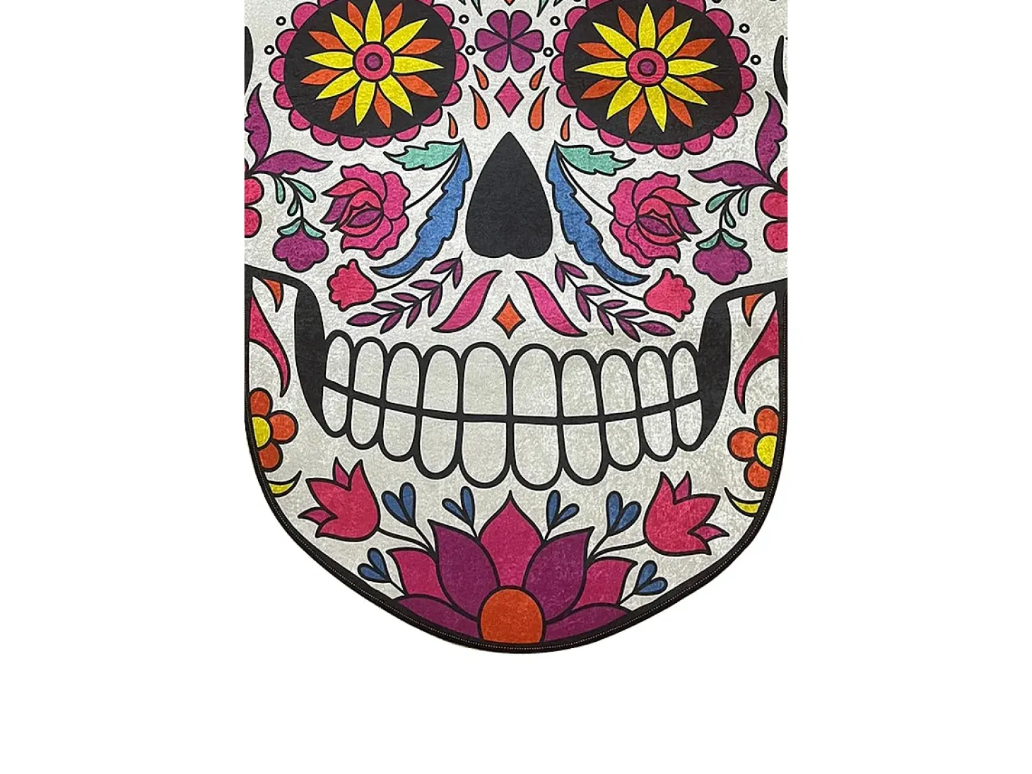Alfombra de baño Skull Djt (80 x 150) multicolor