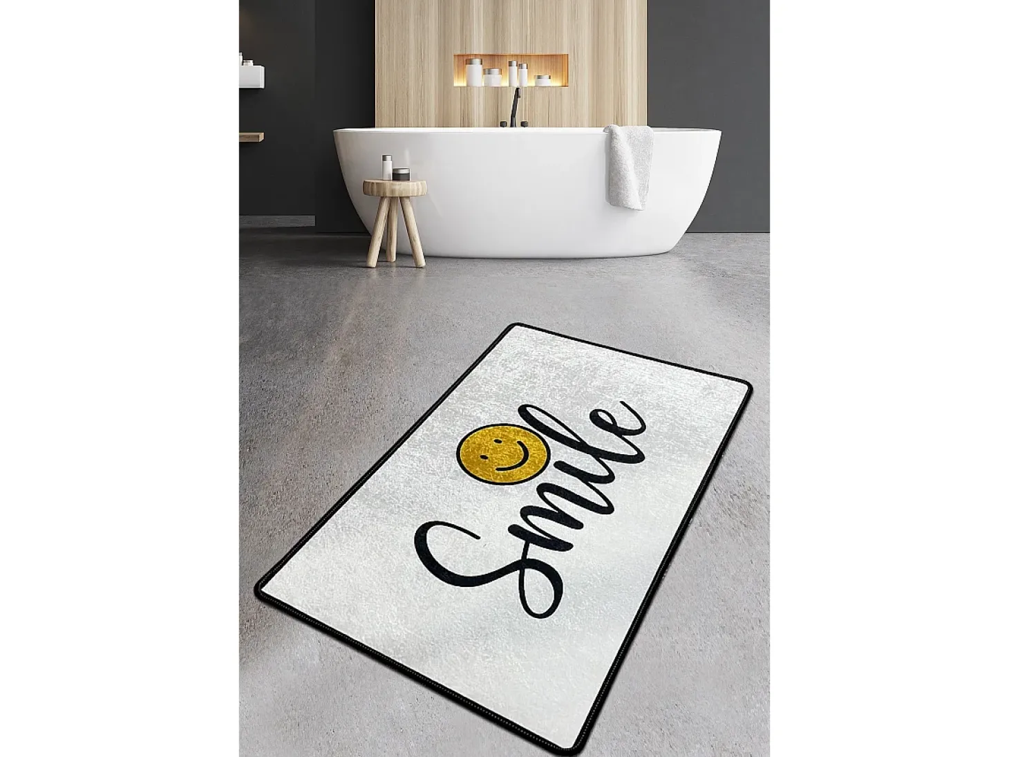 Alfombra de baño Smile Djt (70 x 120) multicolor