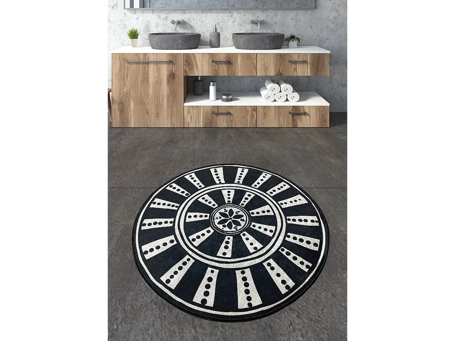 Alfombra de baño Splavin multicolor