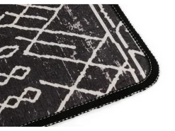 Alfombra de baño Straordinario Black Djt 80x100 antracita negro blanco