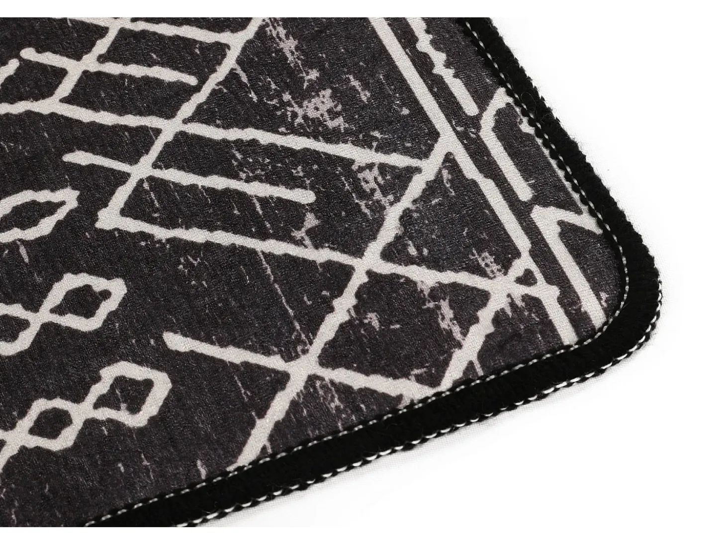 Alfombra de baño Straordinario Black Djt 80x100 antracita negro blanco