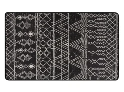 Alfombra de baño Straordinario Black Djt 80x100 antracita negro blanco