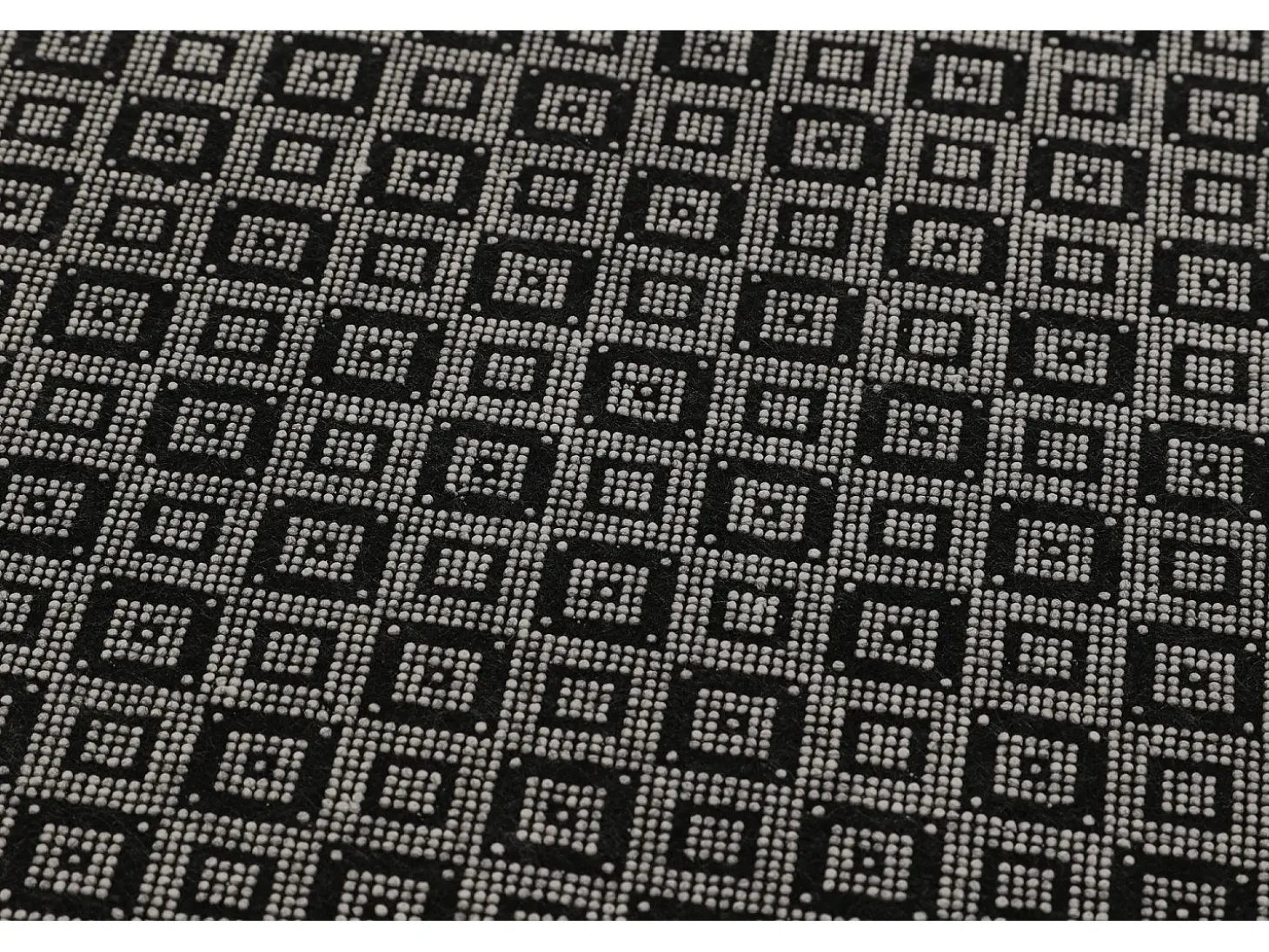Alfombra de baño Straordinario Black Circle Djt 80 antracita negro blanco