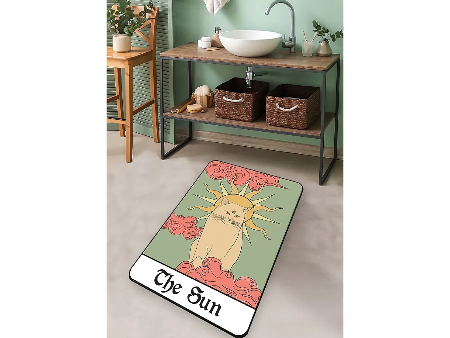 Alfombra de baño Sunny The Sun multicolor