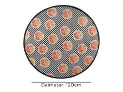 Alfombra de baño Tranche Circle Djt 120 multicolor
