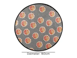 Alfombra de baño Tranche Circle Djt 160 multicolor