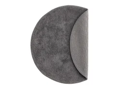 Alfombra de baño Valle Ø60cm gris oscuro.