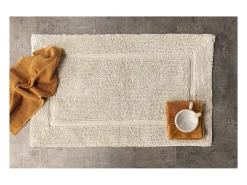 Alfombra de baño William 80x50cm beige.