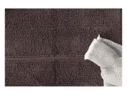 Alfombra de baño William 80x50cm gris.