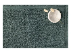 Alfombra de baño William 80x50cm verde.