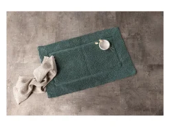 Alfombra de baño William 80x50cm verde.