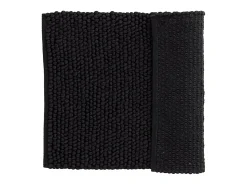 Alfombra de baño Wilmer 80x50cm color negro.