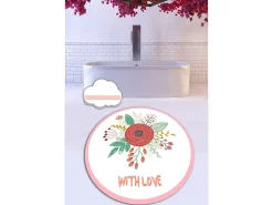 Alfombra de baño With Love (200 cm) multicolor