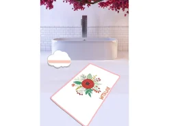 Alfombra de baño With Love (80 x 100) multicolor