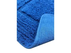 Alfombra de baño Wolle azul oscuro