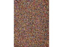 Alfombra de bolas de fieltro hecha a mano 140x200 cm Colorido Felty 2.2