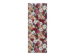 Alfombra de cocina - Dibujos con flores - rojo - 52 x 100 cm - RICCI
