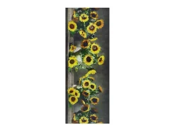 Alfombra de cocina - Dibujos con flores - amarillo - 52 x 100 cm - RICCI