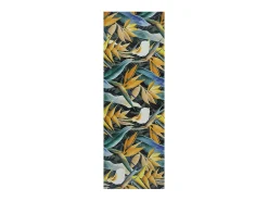 Alfombra de cocina - Dibujos con hojas - amarillo - 52 x 100 cm - RICCI