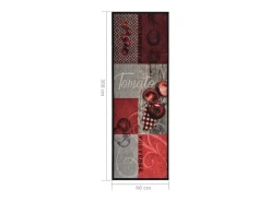 Alfombra de cocina lavable Tomatoes 60x300 cm ES810345