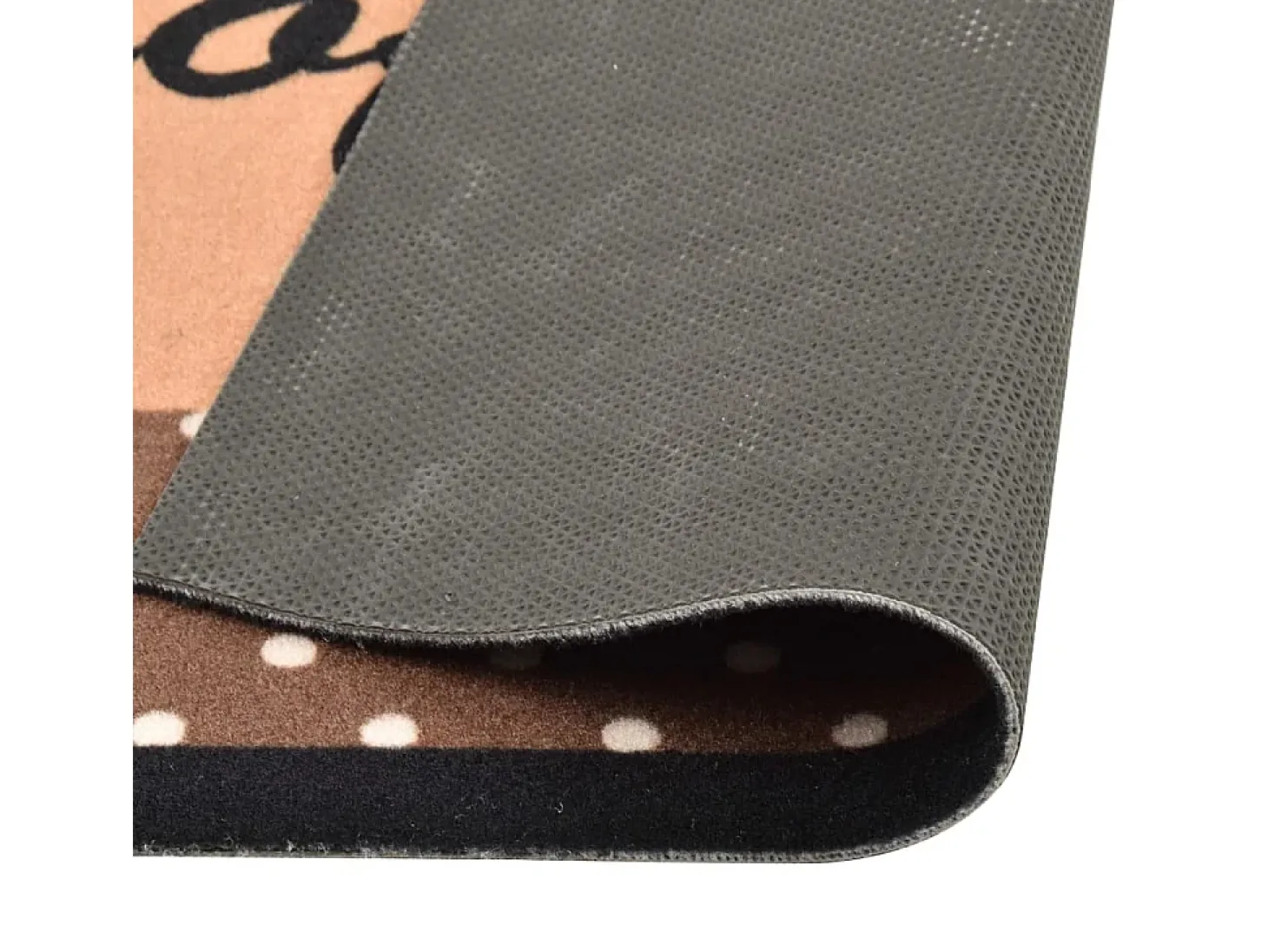 Alfombra de cocina lavable Coffee marrón 60x300 cm ES815957