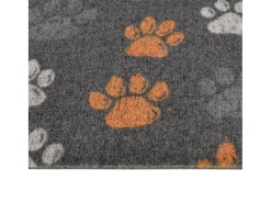 Alfombra de cocina lavable terciopelo dibujo de patas 60x180 cm ES974397