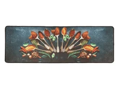 Alfombra de cocina multicolor 60x180 cm lavable antideslizante