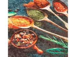 Alfombra de cocina multicolor 60x180 cm lavable antideslizante