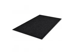 Alfombra de entrada de PVC negra, 90 x 150 cm ES977381