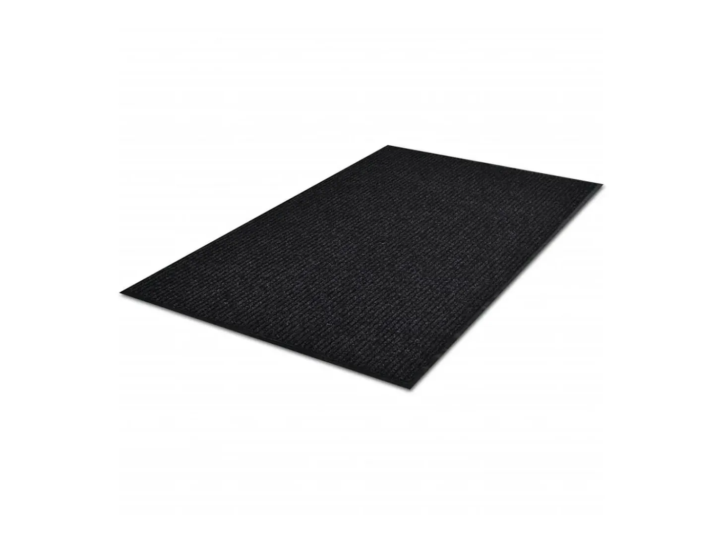 Alfombra de entrada de PVC negra, 90 x 150 cm ES977381