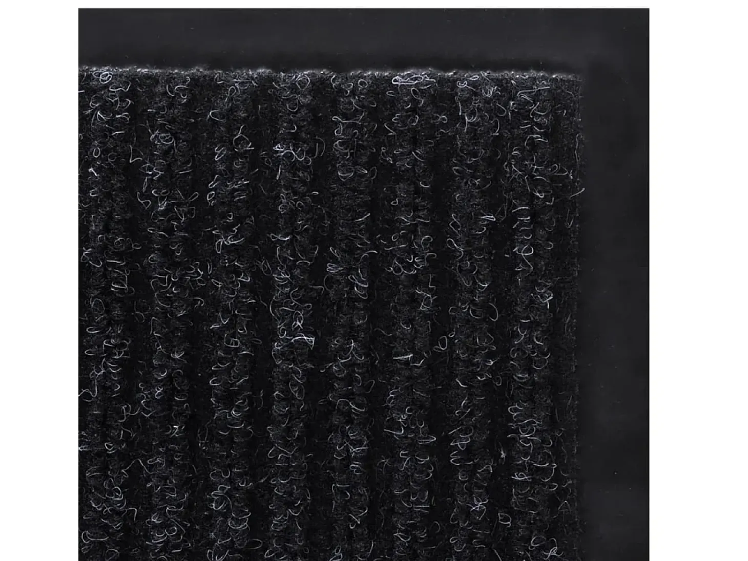 Alfombra de entrada de PVC negra, 90 x 150 cm ES977381