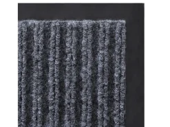 Alfombra de entrada de PVC gris, 90 x 150 cm ES147520