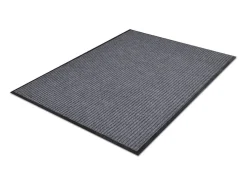 Alfombra de entrada de PVC gris, 90 x 150 cm ES147520