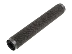 Alfombra de entrada rectangular de nudo 90x150 cm negra ES553409