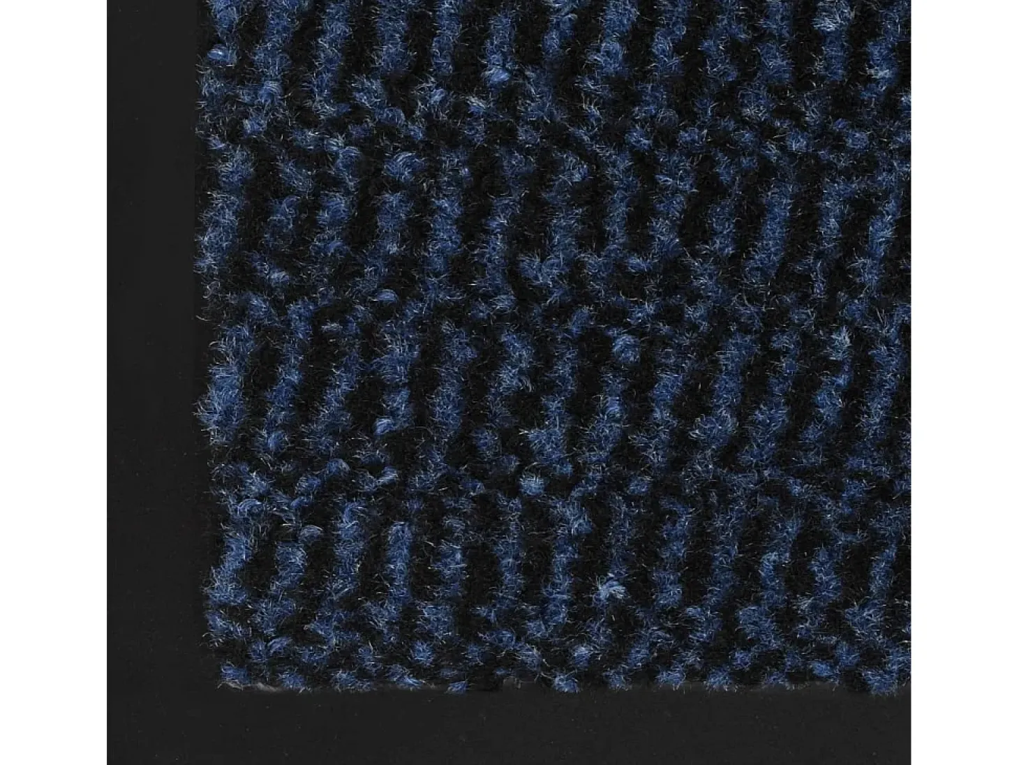 Alfombra de entrada rectangular de nudo 90x150 cm azul ES903648