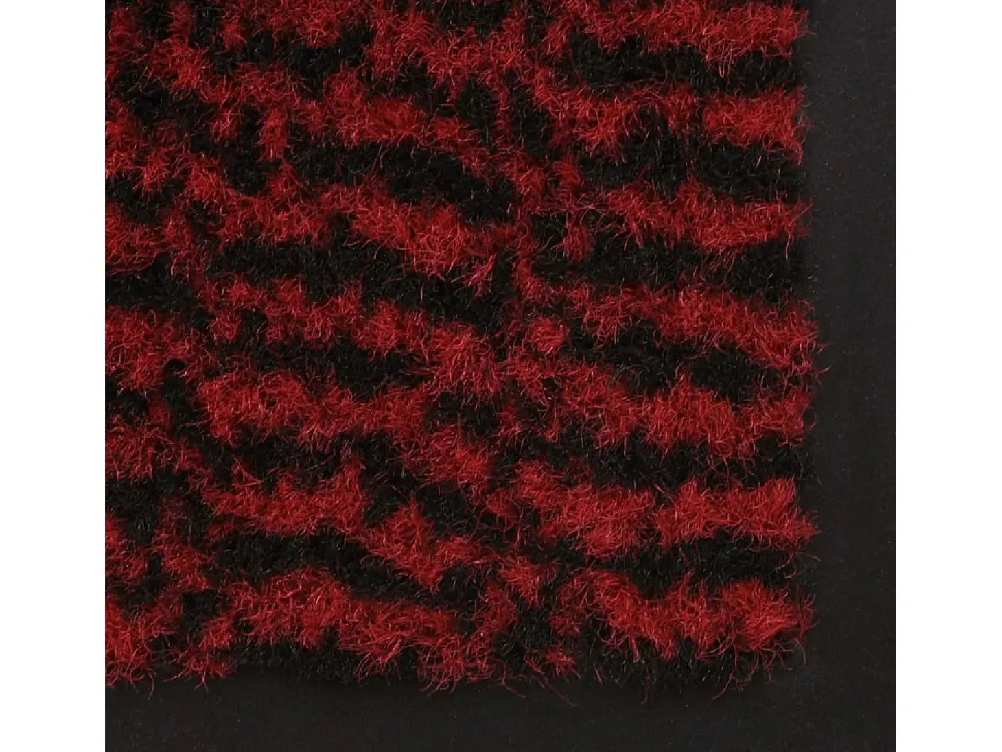 Alfombra de entrada rectangular de nudo 60x90 cm roja ES836696