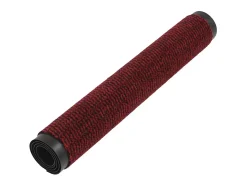 Alfombra de entrada rectangular de nudo 80x120 cm roja ES677519