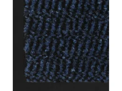 Alfombra de entrada rectangular de nudo 80x120 cm azul ES976356