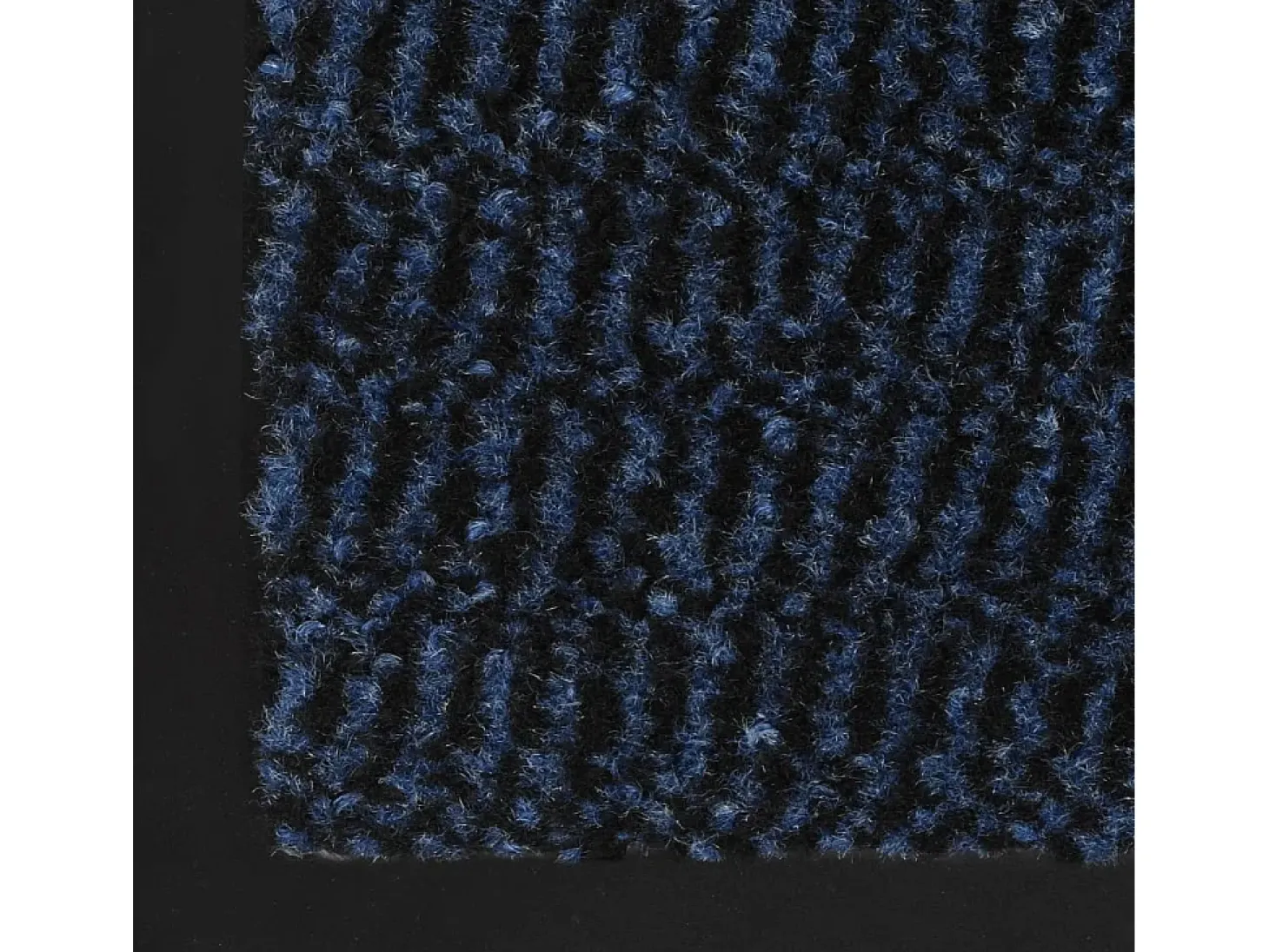 Alfombra de entrada rectangular de nudo 80x120 cm azul ES976356