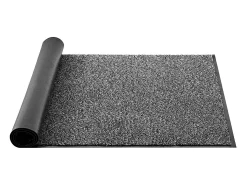 Alfombra de Entrada SucceBuy, 152,4 x 91,4 cm, Felpudo Exterior Interior con Reverso Antideslizante PVC, Resistente Y Lavable, Atrapa Polvo, Gris