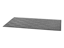 Alfombra de Entrada SucceBuy, 156x91,4 cm, Felpudo Exterior Interior Moderno Elegante, con Reverso Antideslizante TPE, Resistente Lavable, Atrapa Polvo, Gris