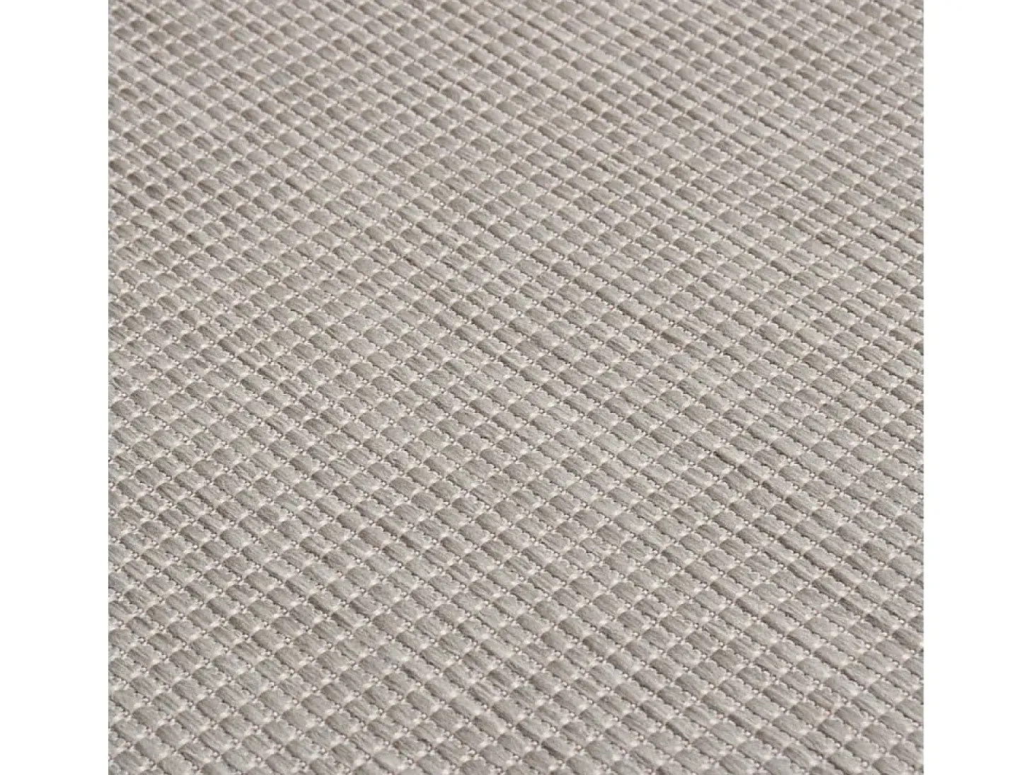 Alfombra de exterior de tejido plano 100x200 cm color topo