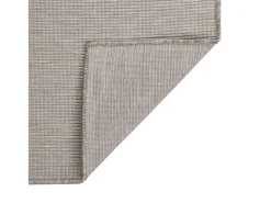 Alfombra de exterior de tejido plano gris taupe 120x170 cm