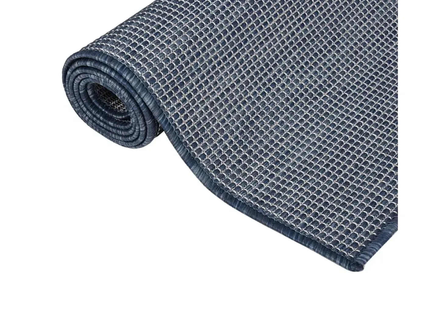 Alfombra de exterior de tejido plano azul 120x170 cm ES42116