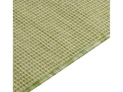 Alfombra de exterior de tejido plano verde 200x280 cm