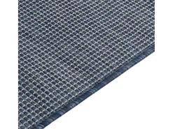 Alfombra de exterior de tejido plano azul 120x170 cm